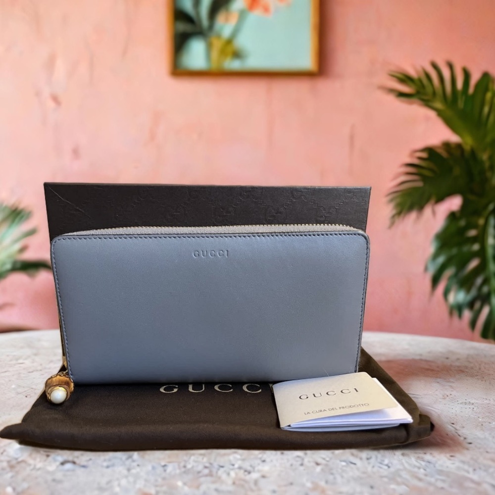 Gucci Bamboo Round Zipper Long Wallet✨